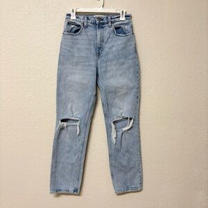 Abercrombie & Fitch The 90s Straight Jean Ultra High Rise Blue Denim Size 28/6R